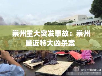 崇州重大突发事故：崇州最近特大凶杀案 