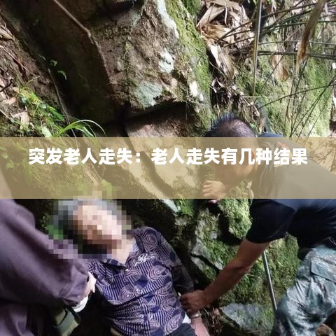 突发老人走失：老人走失有几种结果 