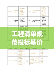工程清单规范投标基价：标价的工程量清单 