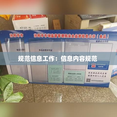 规范信息工作：信息内容规范 