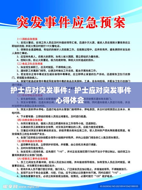 护士应对突发事件：护士应对突发事件心得体会 