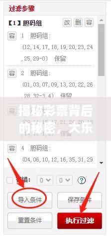 揭秘彩票背后的秘密，大乐透最新开机号查询，今日幸运号码揭晓！