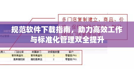 规范软件下载指南，助力高效工作与标准化管理双全提升