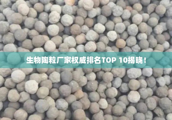 生物陶粒厂家权威排名TOP 10揭晓！