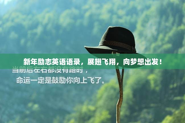 新年励志英语语录，展翅飞翔，向梦想出发！