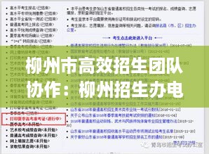 柳州市高效招生团队协作：柳州招生办电话号码 