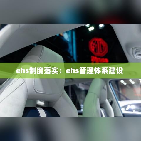 ehs制度落实：ehs管理体系建设 