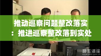 推动巡察问题整改落实：推进巡察整改落到实处 