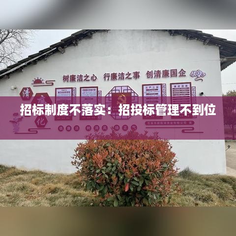 招标制度不落实：招投标管理不到位 