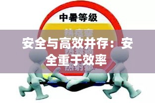 安全与高效并存：安全重于效率 