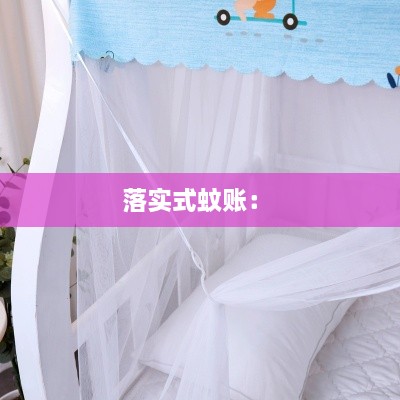 落实式蚊账： 