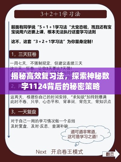 揭秘高效复习法，探索神秘数字1124背后的秘密策略