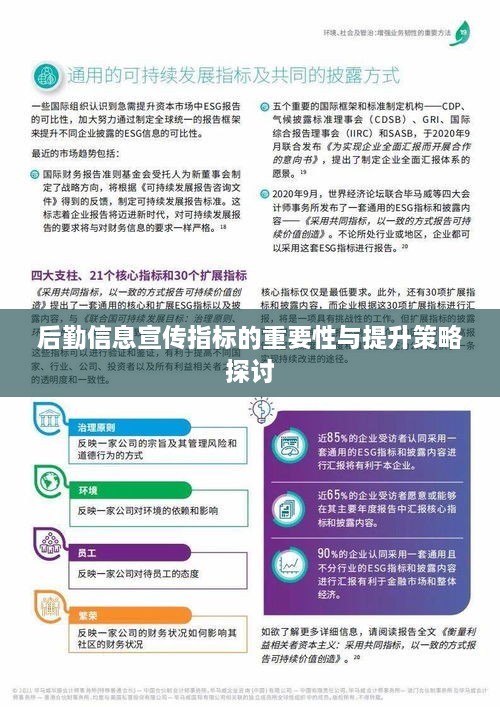 后勤信息宣传指标的重要性与提升策略探讨