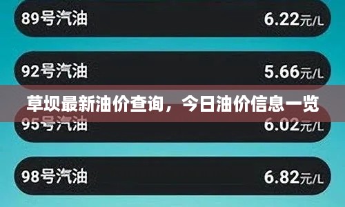 草坝最新油价查询，今日油价信息一览
