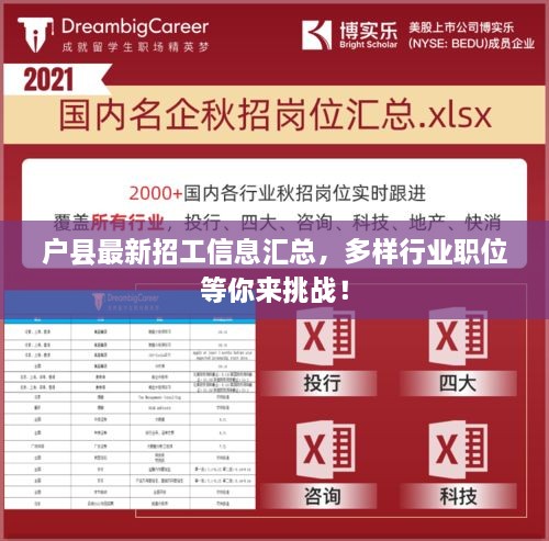 户县最新招工信息汇总，多样行业职位等你来挑战！