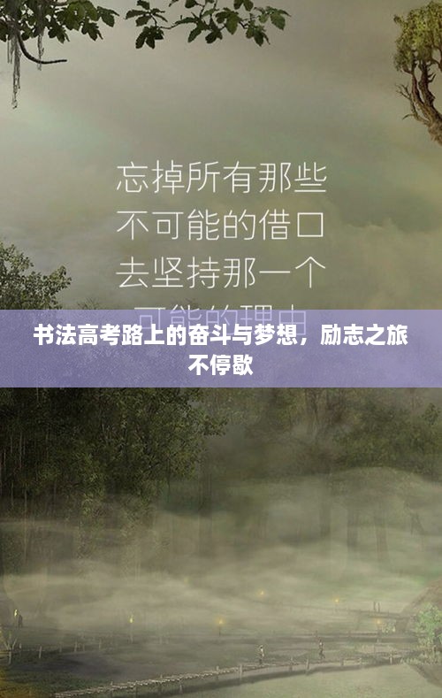 书法高考路上的奋斗与梦想，励志之旅不停歇