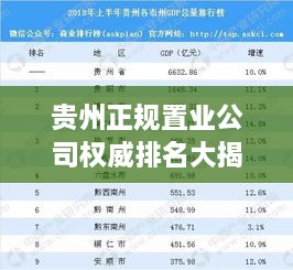 贵州正规置业公司权威排名大揭秘