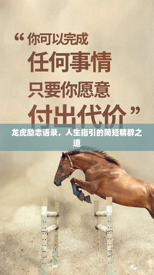 龙虎励志语录，人生指引的简短精辟之道