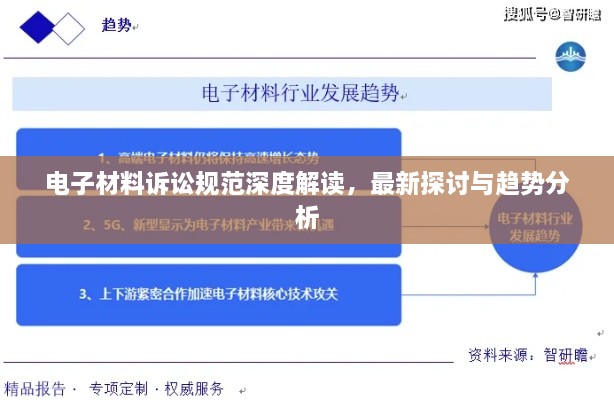 电子材料诉讼规范深度解读，最新探讨与趋势分析