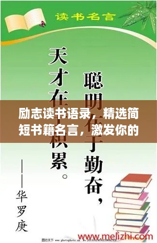 励志读书语录，精选简短书籍名言，激发你的阅读热情