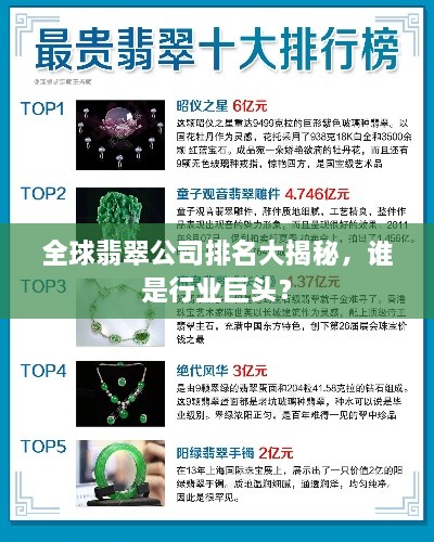 全球翡翠公司排名大揭秘，谁是行业巨头？