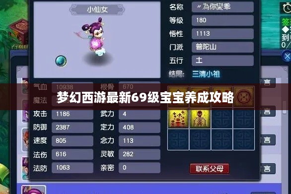 梦幻西游最新69级宝宝养成攻略