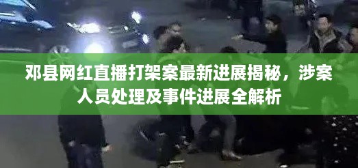 邓县网红直播打架案最新进展揭秘，涉案人员处理及事件进展全解析
