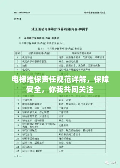 电梯维保责任规范详解，保障安全，你我共同关注