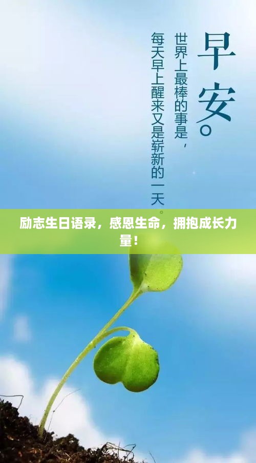 励志生日语录，感恩生命，拥抱成长力量！