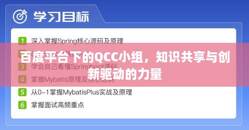 百度平台下的QCC小组，知识共享与创新驱动的力量