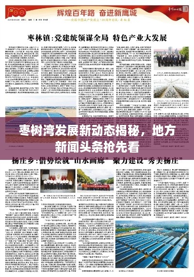 枣树湾发展新动态揭秘，地方新闻头条抢先看