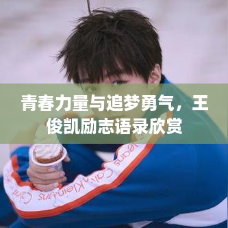 青春力量与追梦勇气，王俊凯励志语录欣赏