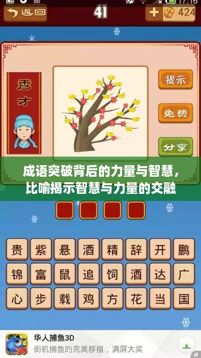 成语突破背后的力量与智慧，比喻揭示智慧与力量的交融