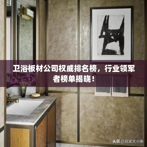 卫浴板材公司权威排名榜，行业领军者榜单揭晓！