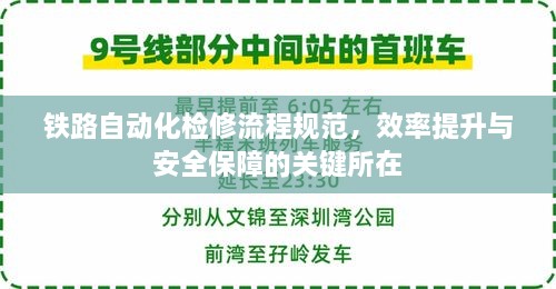 铁路自动化检修流程规范，效率提升与安全保障的关键所在