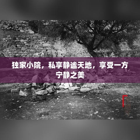 独家小院，私享静谧天地，享受一方宁静之美