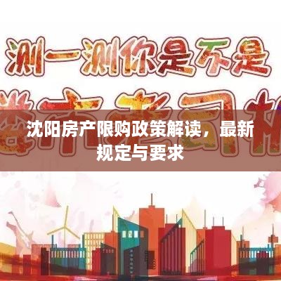 沈阳房产限购政策解读，最新规定与要求