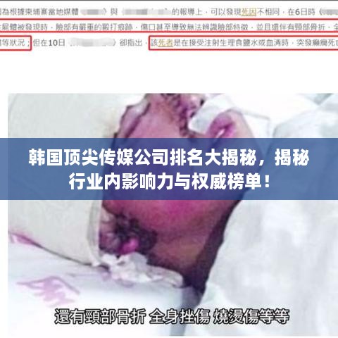 韩国顶尖传媒公司排名大揭秘，揭秘行业内影响力与权威榜单！