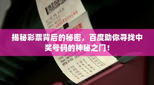 揭秘彩票背后的秘密，百度助你寻找中奖号码的神秘之门！