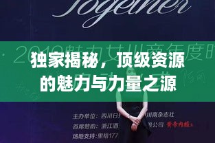独家揭秘，顶级资源的魅力与力量之源
