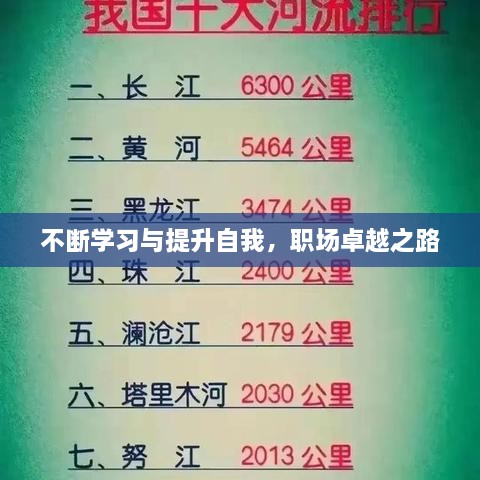 不断学习与提升自我，职场卓越之路
