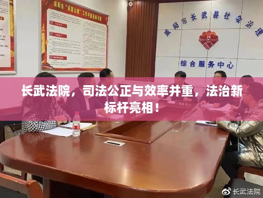 长武法院，司法公正与效率并重，法治新标杆亮相！