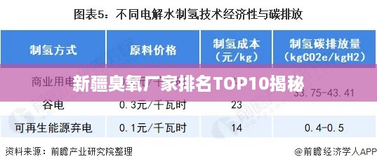 新疆臭氧厂家排名TOP10揭秘