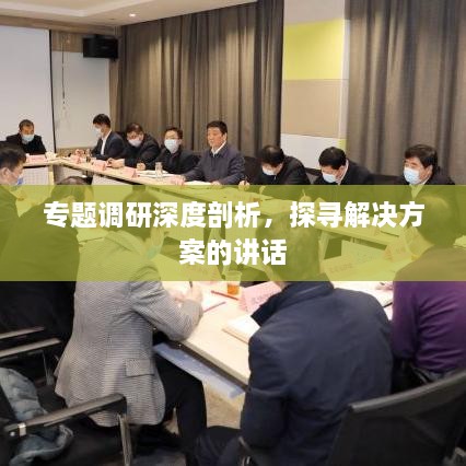 专题调研深度剖析，探寻解决方案的讲话
